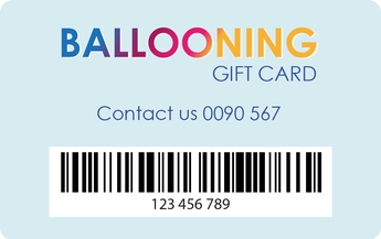 Plastic Gift card with barcode